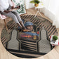 Freddie Stowers African American Round Carpet Medal Of Honor Red Hand - Military Camouflage Striped World War I