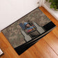 Freddie Stowers African American Rubber Doormat Medal Of Honor Red Hand - Military Camouflage Striped World War I
