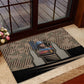 Freddie Stowers African American Rubber Doormat Medal Of Honor Red Hand - Military Camouflage Striped World War I