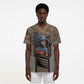 Freddie Stowers African American Scrub Top Medal Of Honor Red Hand - Military Camouflage Striped World War I