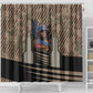 Freddie Stowers African American Shower Curtain Medal Of Honor Red Hand - Military Camouflage Striped World War I