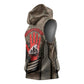 Freddie Stowers African American Sleeveless Hoodie Medal Of Honor Red Hand - Military Camouflage Striped World War I