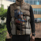 Freddie Stowers African American Sleeveless Puffer Jacket Medal Of Honor Red Hand - Military Camouflage Striped World War I