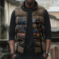 Freddie Stowers African American Sleeveless Puffer Jacket Medal Of Honor Red Hand - Military Camouflage Striped World War I