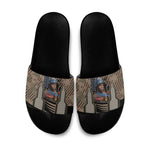 Freddie Stowers African American Slide Sandals Medal Of Honor Red Hand - Military Camouflage Striped World War I