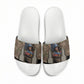 Freddie Stowers African American Slide Sandals Medal Of Honor Red Hand - Military Camouflage Striped World War I
