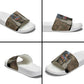 Freddie Stowers African American Slide Sandals Medal Of Honor Red Hand - Military Camouflage Striped World War I