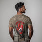 Freddie Stowers African American T shirt Medal Of Honor Red Hand - Military Camouflage Striped World War I