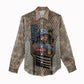 Freddie Stowers African American Women Casual Shirt Medal Of Honor Red Hand - Military Camouflage Striped World War I