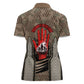 Freddie Stowers African American Women Polo Shirt Medal Of Honor Red Hand - Military Camouflage Striped World War I