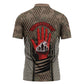 Freddie Stowers African American Zipper Polo Shirt Medal Of Honor Red Hand - Military Camouflage Striped World War I