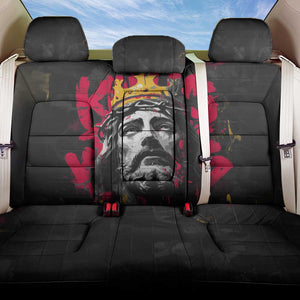 Jesus Graffiti Design Back Car Seat Cover Crowned Portrait and Urban Street Art Style - African Pride