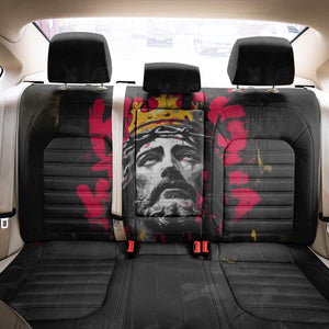 Jesus Graffiti Design Back Car Seat Cover Crowned Portrait and Urban Street Art Style - African Pride