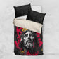 Jesus Graffiti Design Bedding Set Crowned Portrait and Urban Street Art Style - African Pride