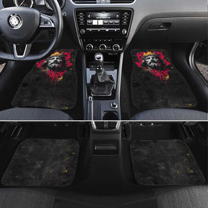 Jesus Graffiti Design Car Mats Crowned Portrait and Urban Street Art Style - African Pride