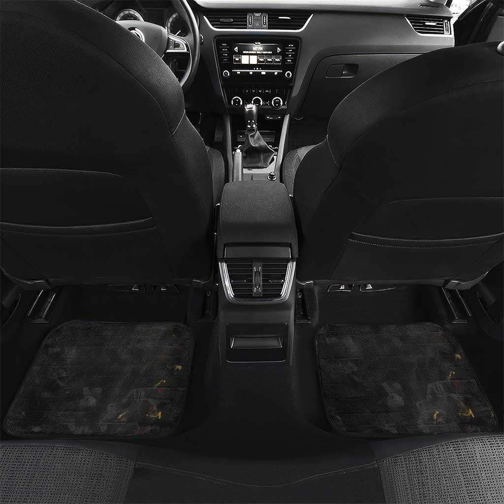 Jesus Graffiti Design Car Mats Crowned Portrait and Urban Street Art Style - African Pride