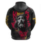 Jesus Graffiti Design Hoodie Crowned Portrait and Urban Street Art Style - African Pride