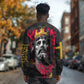 Jesus Graffiti Design Long Sleeve Shirt Crowned Portrait and Urban Street Art Style - African Pride