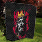 Jesus Graffiti Design Quilt Crowned Portrait and Urban Street Art Style - African Pride