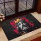 Jesus Graffiti Design Rubber Doormat Crowned Portrait and Urban Street Art Style - African Pride