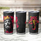 Jesus Graffiti Design Tumbler Cup Crowned Portrait and Urban Street Art Style - African Pride