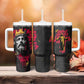 Jesus Graffiti Design Tumbler With Handle Crowned Portrait and Urban Street Art Style - African Pride