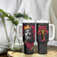 Jesus Graffiti Design Tumbler With Handle Crowned Portrait and Urban Street Art Style - African Pride