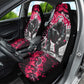 Hip Hop Graffiti Design Car Seat Cover Sitting Hooded Figure and Red Black Street - African Pride