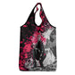 Hip Hop Graffiti Design Grocery Bag Sitting Hooded Figure and Red Black Street - African Pride
