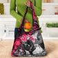 Hip Hop Graffiti Design Grocery Bag Sitting Hooded Figure and Red Black Street - African Pride