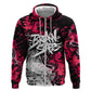 Hip Hop Graffiti Design Hoodie Sitting Hooded Figure and Red Black Street - African Pride