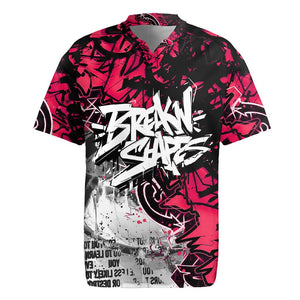 Hip Hop Graffiti Design Rugby Jersey Sitting Hooded Figure and Red Black Street - African Pride