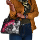 Hip Hop Graffiti Design Shoulder Handbag Sitting Hooded Figure and Red Black Street - African Pride