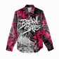 Hip Hop Graffiti Design Women Casual Shirt Sitting Hooded Figure and Red Black Street - African Pride