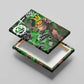 Graffiti Street Art Canvas Wall Art Smoking Ape Character and Neon Crown Symbols - African Pride