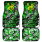 Graffiti Street Art Car Mats Smoking Ape Character and Neon Crown Symbols - African Pride