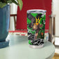 Graffiti Street Art Tumbler Cup Smoking Ape Character and Neon Crown Symbols - African Pride