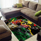 Lion King Africa Graffiti Area Rug Bold Text and Neon Colors - African Pride