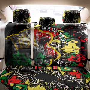 Lion King Africa Graffiti Back Car Seat Cover Bold Text and Neon Colors - African Pride