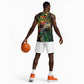 Lion King Africa Graffiti Basketball Jersey Bold Text and Neon Colors - African Pride