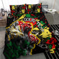 Lion King Africa Graffiti Bedding Set Bold Text and Neon Colors - African Pride