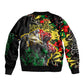 Lion King Africa Graffiti Bomber Jacket Bold Text and Neon Colors - African Pride