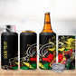 Lion King Africa Graffiti 4 in 1 Can Cooler Tumbler Bold Text and Neon Colors - African Pride