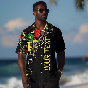 Lion King Africa Graffiti Hawaiian Shirt Bold Text and Neon Colors - African Pride