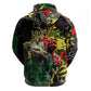 Lion King Africa Graffiti Hoodie Bold Text and Neon Colors - African Pride