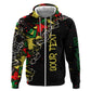 Lion King Africa Graffiti Hoodie Bold Text and Neon Colors - African Pride