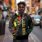 Lion King Africa Graffiti Hoodie Bold Text and Neon Colors - African Pride