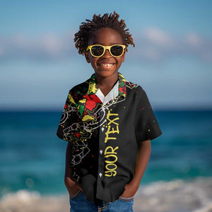 Lion King Africa Graffiti Kid Hawaiian Shirt Bold Text and Neon Colors - African Pride