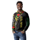 Lion King Africa Graffiti Long Sleeve Polo Shirt Bold Text and Neon Colors - African Pride