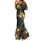 Lion King Africa Graffiti Mermaid Dress Bold Text and Neon Colors - African Pride